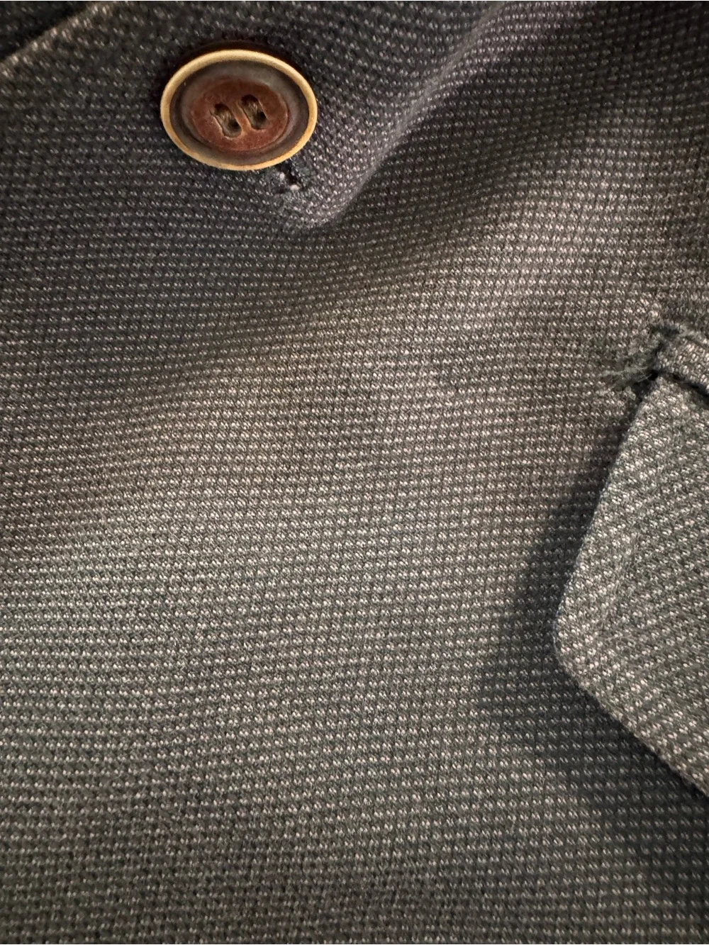 Joseph Abboud Blazer Size Small Blue Speckled Sport Coat Preppy 100% Cotton
